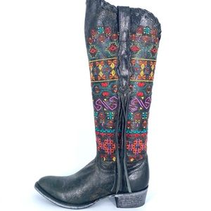 Johnny Ringo Black Heeled Boots